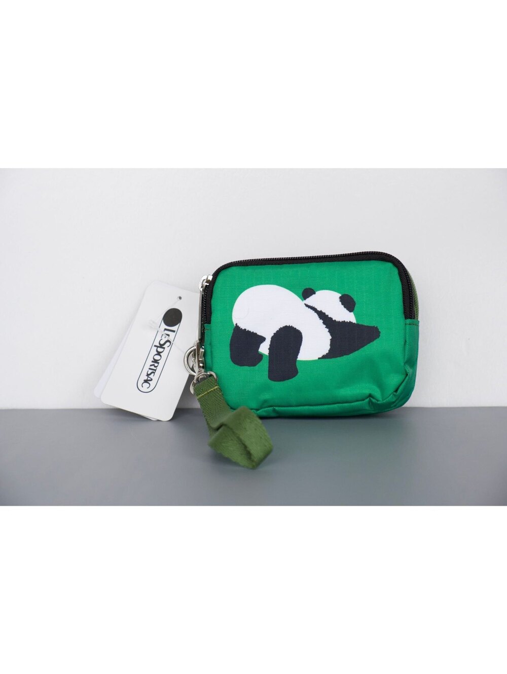 LeSportsac Love Panda 3 Zipper Wristlet Wallet NWT